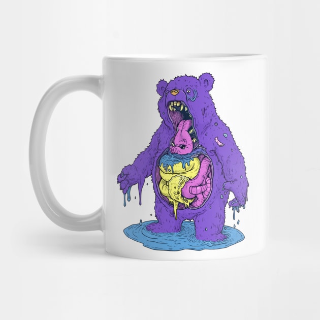 Zombie Horror Bear by DankFutura